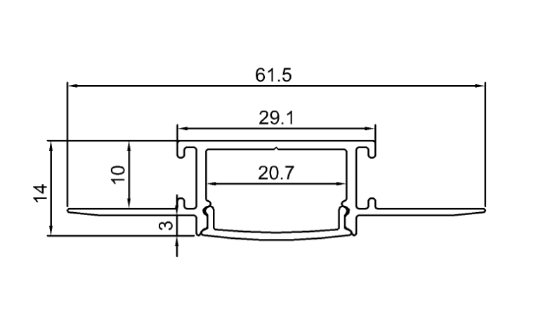 LED PROFIL LL-ALP071 KOMPLET SIVI - Image 2